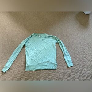 Athleta Girl Mint Green Long Sleeve Crewneck Sweatshirt
